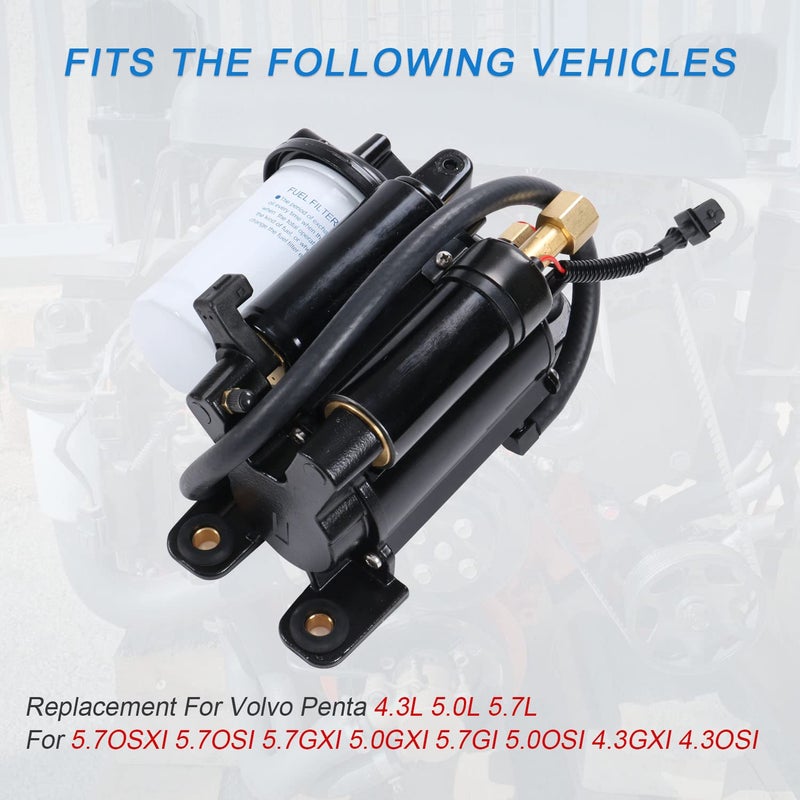 CARMOCAR Electric Fuel Pump Assembly Replacement For Volvo Penta 21608511 21545138 4.3L 5.0L 5.7L for 4.3OSI 4.3GXI 5.0OSI 5.0GXI 5.7GI 5.7GXI 5.7OSI 5.7OSXI 3594444 213977771 3861355 3860210 - Image 3